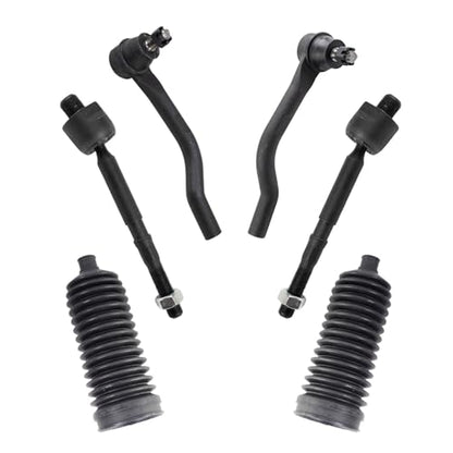 TRQ Front Steering Kit Rack and Pinion Bellow Tie Rod - style: PSA27294