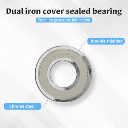 10 Pcs 683ZZ Ball Bearings, Carbon Steel, 3x7x3mm - size: 683ZZ 10Pcs