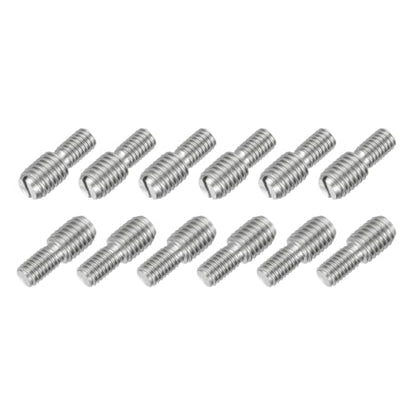 M8x10mm to M10x10mm Double End Threaded Stud Screw Reducing Bolt,304 Stainless Steel Thread Reducer Adapter for Furniture Fastener Welding, Hardware Connectors 12 Pack - size: M8x10mm to M10x10mm