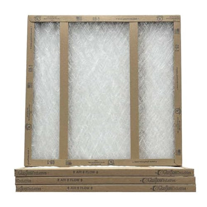 18x18x1 Fiberglass Air Filters, 4-Pack, AC & Furnace, Glasfloss - size: 18x18x1