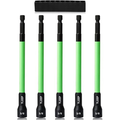 150mm 3/8" Magnetic Nut Driver Set for Impact Drill, 1/4" Hex Shank - size: H.3/8"