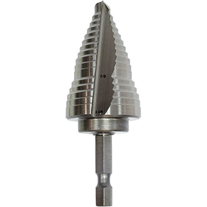 Makita 711494-A High Speed Steel Step Drill Bit, 1/4-to-1-1/8-Inch - size: 1/4-to-1-1/8-Inch