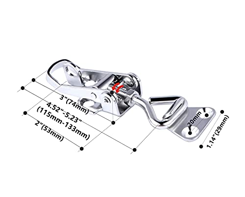 316 Stainless Steel Toggle Latch Clamp Marine Cabinet Hinge Lockable