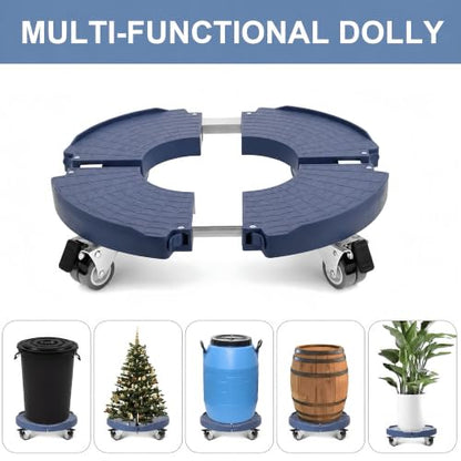 W B D WEIBIDA Plant Caddy with Wheels, 440lbs Heavy Duty, Adjustable 15-21" - color: Blue