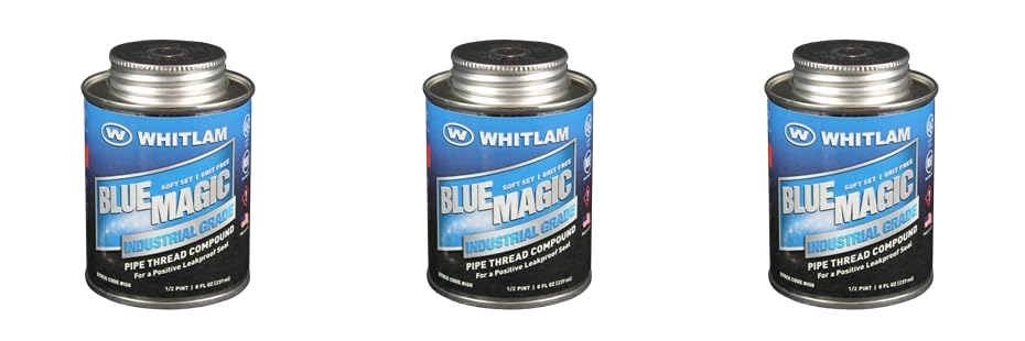 Whitlam IG-8 Blue Magic 8-Ounce Industrial Grade Thread Sealant- 3-pk