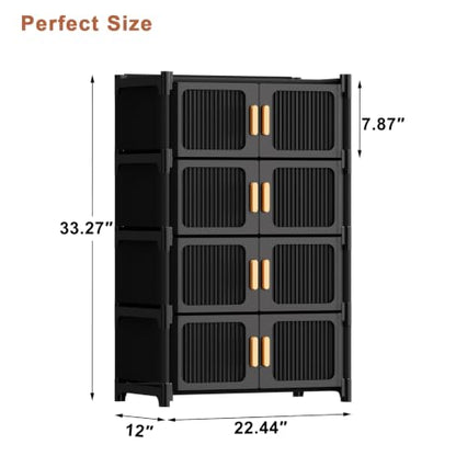 5-Tier Shoe Cabinet, 20-Pair Storage for Entryway - size: 5-Tier