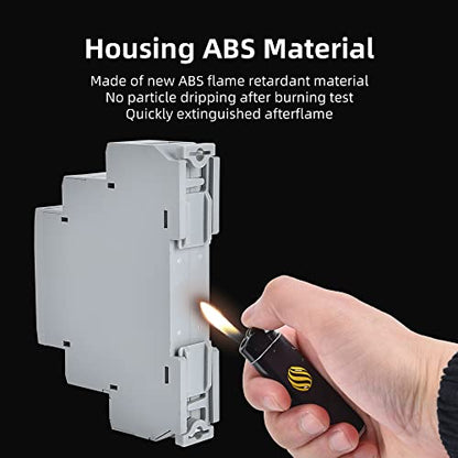 CNAODUN Asymmetric Cycle Time Relay HYCRT8-J2 0.1s-10days AC/DC 24-240V 2 Outputs Cycle Time Delay Relay DIN Rail Mount Type - size: HYCRT8-J2,Cycle Delay Dual Outputs