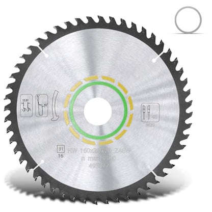 48 Tooth Track Saw Blade 495377 491952 Compatible with Festool Ts 55 Blade - style: 48T, 160x2.2x20mm