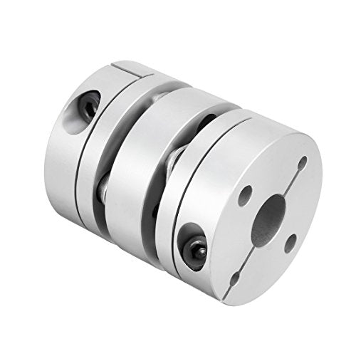 uxcell 12mmx15mm Clamp Tight Motor Shaft 2 Diaphragm Coupling Coupler - size: 12-15mm