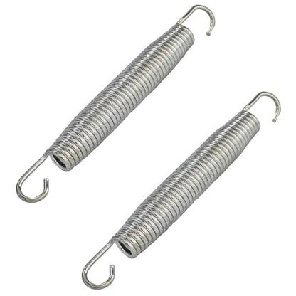 2Pcs Extended Tension Spring Wire Diameter 0.12", OD 0.87", Free Length 7" Steel Compressed Springs Heavy Duty with Dual Hook or Replacement Parts,Machinery Furniture - size: 3*22*180mm