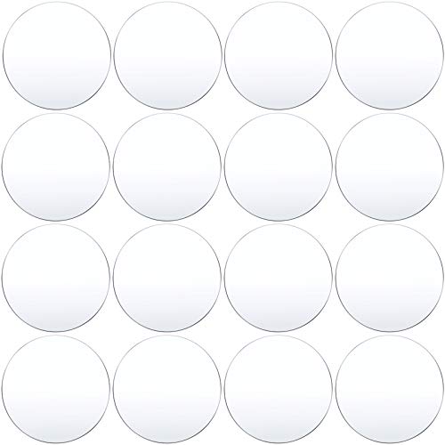 16 Pcs Clear Acrylic Circle Blanks, 4 Inch/ 10.16 cm, Clear - color: Clear, size: 4 Inch