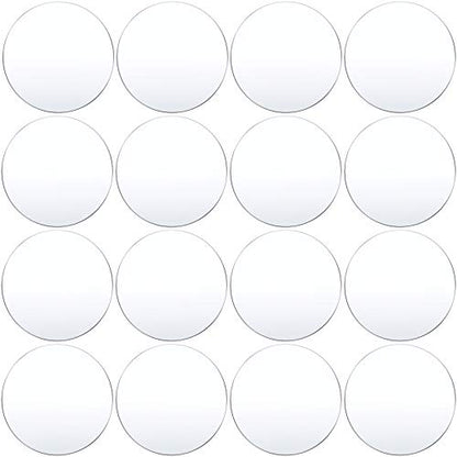 16 Pcs Clear Acrylic Circle Blanks, 4 Inch/ 10.16 cm, Clear - color: Clear, size: 4 Inch