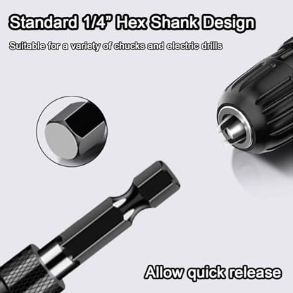Deburring External Chamfer Tool Tungsten Carbide, 1/4" Hex Shank 3/16"-1" - size: 3/16"-1"