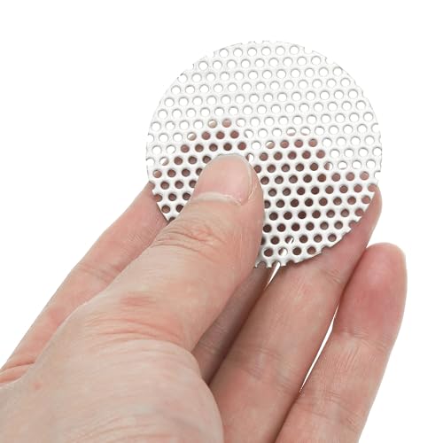 PATIKIL 2" Dia 304 Stainless Steel Perforated Sheet 0.06" Hole 2 Pcs - size: 2inch