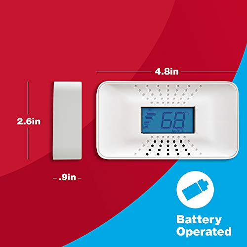 First Alert 10-Year Battery Carbon Monoxide Alarm with Digital Display