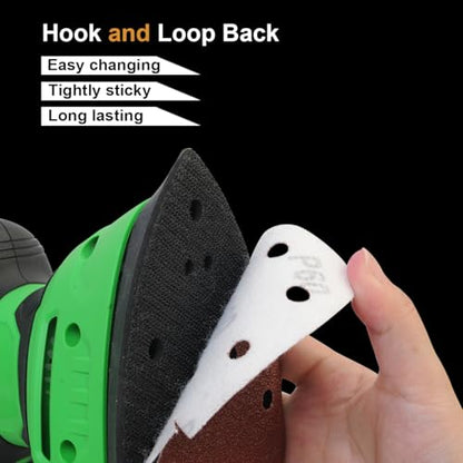 120 PCS Skil Sander Sandpaper 60/120/180/240 Grit with Holes Hook and Loop - style: 120PCS-60/120/180/240