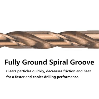1/2 in. x 12 in. Cobalt Aircraft Extension Drill Bit(1PC), M35 High Speed Steel Drill Bit Extra Long Deep Hole Drilling for Stainless Steel, Plastic and Wood - size: 1/2"x12"(1PC)