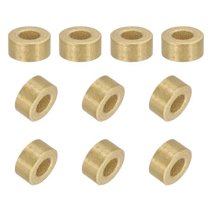 uxcell 50Pcs Sleeve Bearings, 4mm Bore x 8mm OD x 4mm Length, Self-Lubricating Sintered Bronze Bushings - size: 4mm Bore x 8mm OD x 4mm Length
