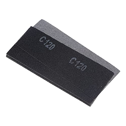 uxcell 10pcs Mesh Sanding Sheets 120 Grits 4-1/2-inch x 11-inch Mesh Sandpaper Pad for Wood Wall Repair, Dust-Free Wet/Dry Polish - style: 120 Grit
