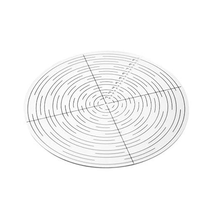 POWERTEC 10" Round Center Finder Tool Compass Acrylic for Irregular Shapes, Drawing Circles on Wood, Poster Board, Plastic, Measuring Tools for Wood Lathe, Woodworking, Carpenter (71421) - style: center finder