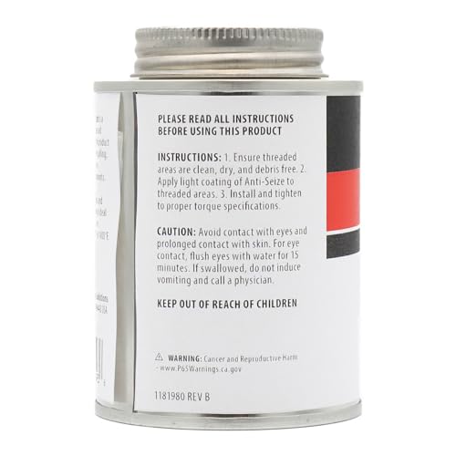 AGS Automotive Solutions Brush Top Can Thread-Magic Anti-Seize Lubricant for Bolts and Screws, 8 Ounces - size: 8oz