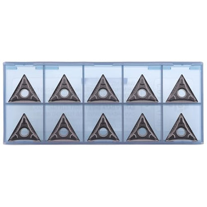 CNC Carbide Inserts TNMG331 / TNMG160404-MD for Metal Cutting Steel, Semi-Finishing chipbreaker for Turning Cutter, 10 PCS. - size: TNMG160404-MD