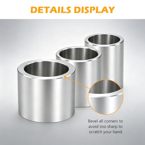 Aluminum Bench Grinder Reducing Bushing Arbor Adapter, 3/4" Thick, 3 Kits - style: 3/4" Thick-3 Piece