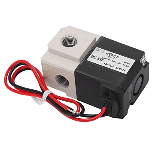 2 Position 3 Way Vacuum Solenoid,Pneumatic Solenoid Valve Vacuum Solenoid Valve Valve Pneumatic Electric Solenoid Valve Type DC24V G1/8 Solenoid Air Valve