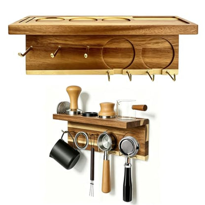 Espresso Accessories Wall Mounted Organizer Station