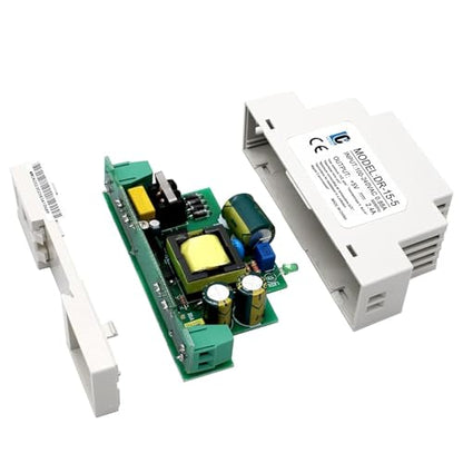 DC 5V Din Rail Slim Switching Power Supply 15W 2.4A(Input:100-240VAC,Output:5VDC,50/60HZ) Adapter Switch Converter (Volts_of_Direct_Current, 5)