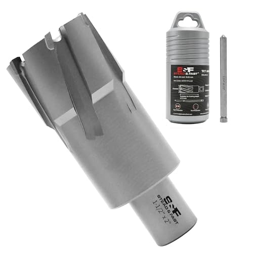 S&F STEAD & FAST Carbide Tipped Annular Cutter, Diameter 1-1/2”, DOC 2” - size: 1-1/2 x 2"