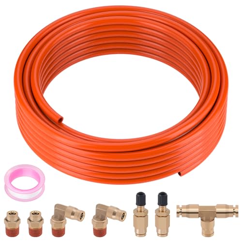 Air Line Kit for Air Spring Bag Suspension with Fittings - size: 9 PCS