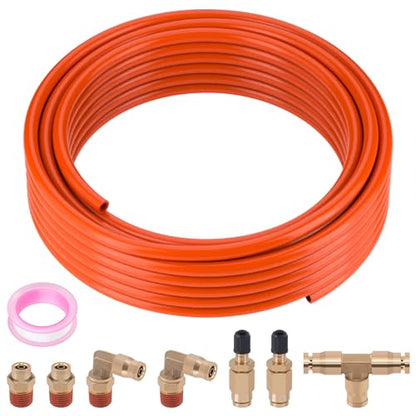 Air Line Kit for Air Spring Bag Suspension with Fittings - size: 9 PCS