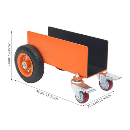 Panel Dolly Heavy, 600 Lbs Capacity Duty Door Cart with 8" Solid Wheels for Drywall Sheet Material Handling All Terrain