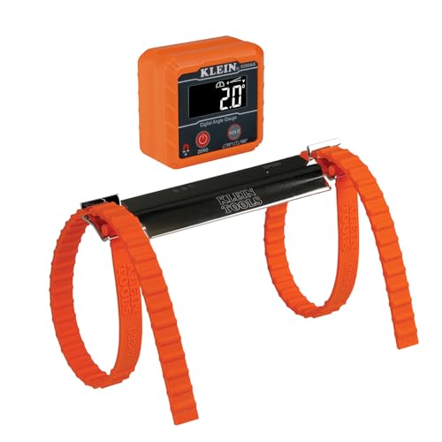 Klein Tools 80035 Digital Level and Angle Gauge & Plumbers Straps Kit, 2-Pc - style: Gauge / Level / Plumber Straps