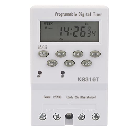KG316T 220V Timer Switch, Keenso KG316T 220V Automatic Digital Timer Switch Microcomputer Time Control Switch Programmable Timer Switch
