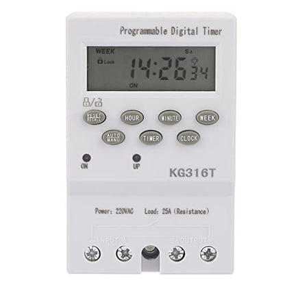 KG316T 220V Timer Switch, Keenso KG316T 220V Automatic Digital Timer Switch Microcomputer Time Control Switch Programmable Timer Switch