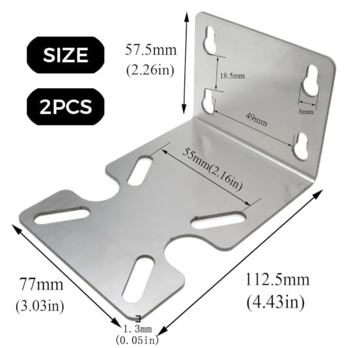 2PCS Water Filter Housing Mounting Bracket, 1.3mm 10" and 20" - size: 1.3mm