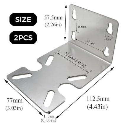2PCS Water Filter Housing Mounting Bracket, 1.3mm 10" and 20" - size: 1.3mm