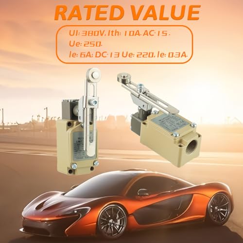 WLCA12-2-Q Adjustable Roller Lever Arm Limit Switch - size: 2 Pcs