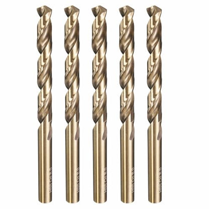 5pcs Drill Bit 8mm Diameter M35 5% Cobalt HSS for Metal - size: 8mm