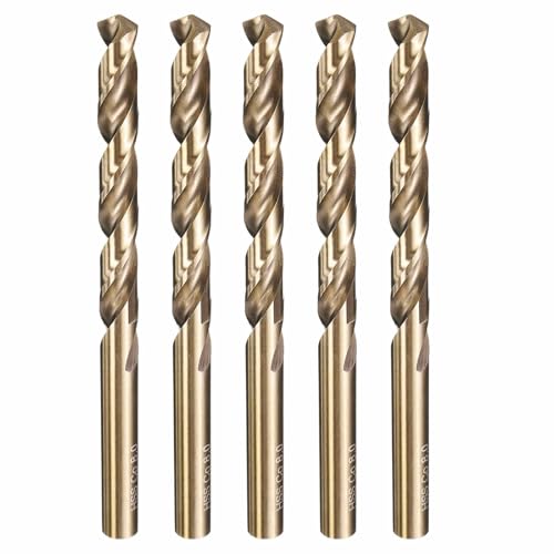 5pcs Drill Bit 8mm Diameter M35 5% Cobalt HSS for Metal - size: 8mm
