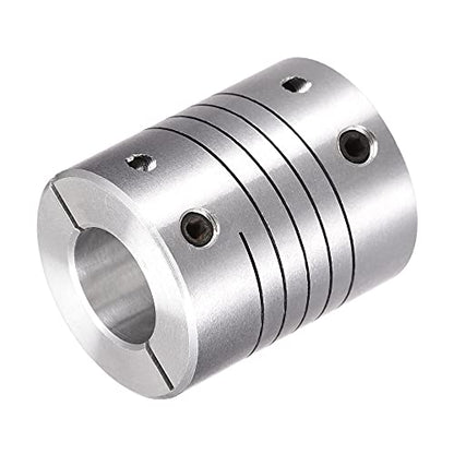 uxcell 2PCS Motor Shaft 6.35mm to 12mm Helical Beam Coupler Coupling 25mm Dia 30mm Long - size: 6.35mm to 12mm