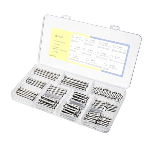 120pcs Machine Screws, #6-32#8-32 Electrical Screw Kit