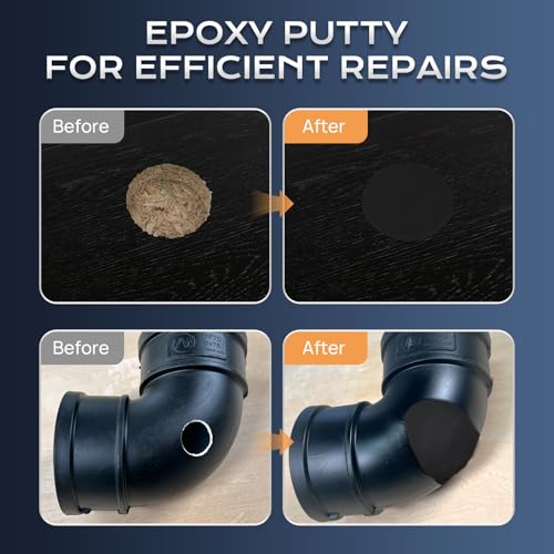 Boncart High Strength AB Epoxy Putty, 200g Steel Reinforced Repair Filler - color: 200g, Black