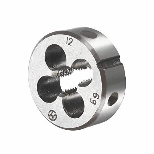 12mm x 1.5 HSS Metric Tap and Die Set Right Hand Thread,Tapping DIY Tool 3pcs (M12 x 1.5mm) - size: M12 x 1.5mm