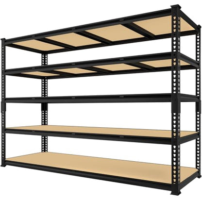 PrimeZone 60" W X 24" D X 72" H Heavy Duty Garage Storage Shelves, 3000 LBS - size: 60" W x 24" D x 72" H