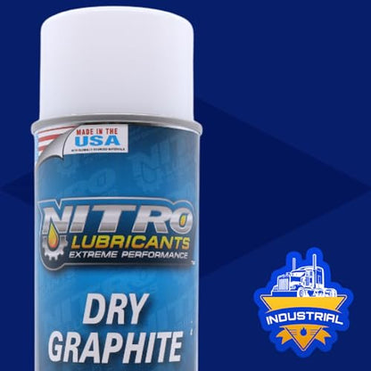 Nitro Lubricants Fast-Drying Dry Graphite Spray Lubricant, 12.75 oz