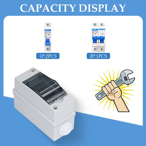 IP66 Waterproof Distribution Box,Distribution Protection Box - color: 2 Way