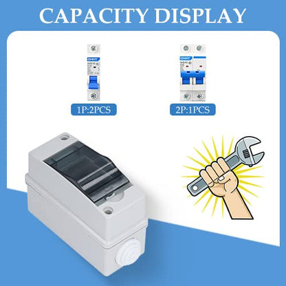 IP66 Waterproof Distribution Box,Distribution Protection Box - color: 2 Way